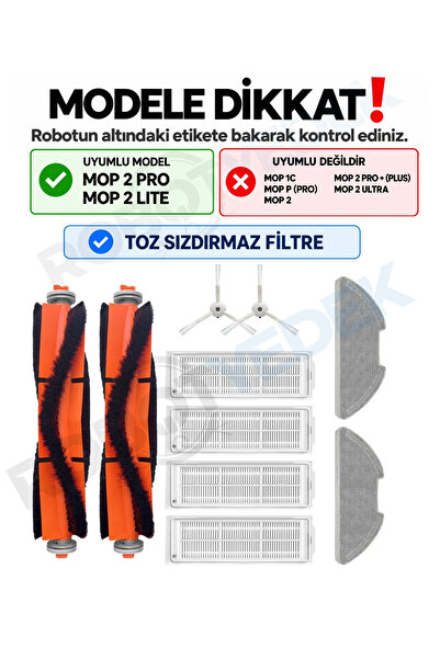 robotyedek Xiaomi Mop 2 Pro (alb) Mjst1shw compatibil cu set de perii de schi...