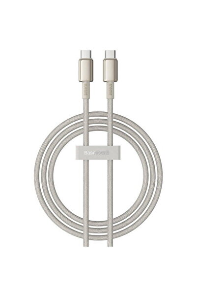 Baseus Cablu de date USB-C la USB-C Tungsten Gold, 100W, 1m, auriu