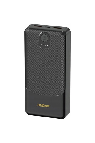 DUDAO K10Pro External Battery, 20000mAh, 12W, 2 x USB-A, Black