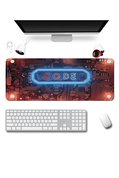 SonicTouch Tastatură Mousepad 40x90cm fără sudură, netedă, impermeabilă, anti...