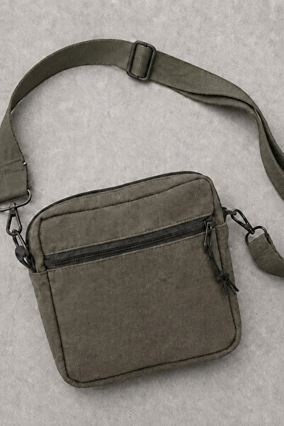 LLAGOX Vintage Kanvas Mini Postacı Çantası Unisex Çapraz Askılı Omuz Çantası ...