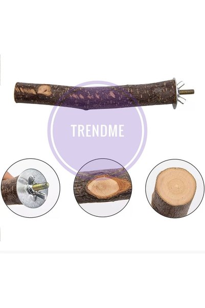 UniqBirdToys Trendme Natural Giant Bird Perch 25 cm (Jako, Cockatoo Etc)