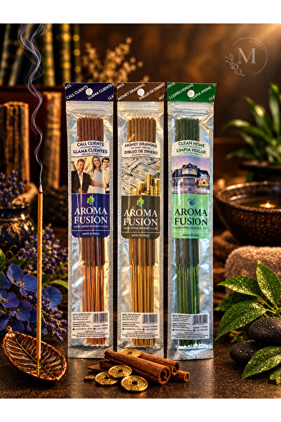 Morey Aroma Fusion 45 Adet Organik Çubuk Tütsü 3 Paket (30 CM - 1 SAAT YANMA ...