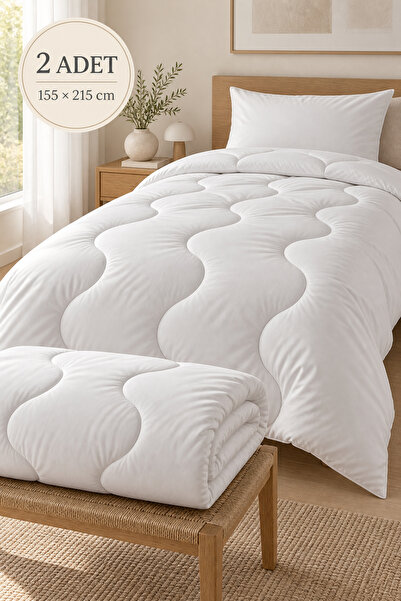 UYKUPEREST 2 Adet Microfiber Tek Kişilik Yorgan - 2'li Microfiber Tek Kişilik...