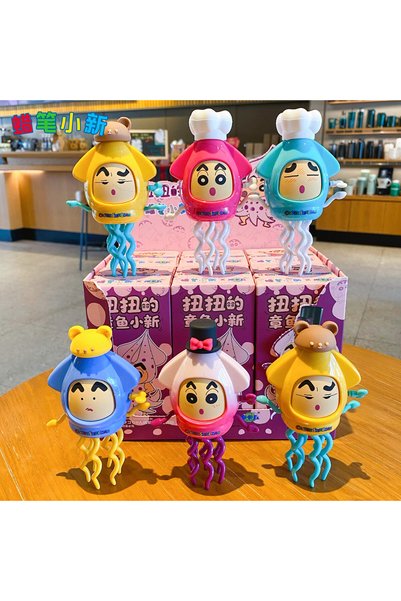 Choice1 Bandai Whole box 6pcs 2026 New Crayon-Shin-Chan Blind Box Toys Wind U...