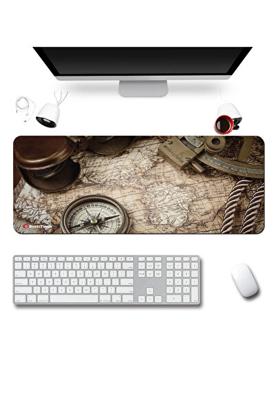 SonicTouch Ultragrand Stroller - Explorer Gamer Brown Keyboard Mouse Pad 40X90Cm