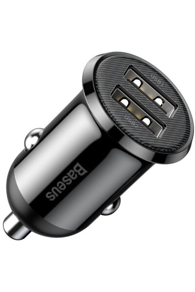 Baseus Incarcator auto Pro 2x USB 4.8A, negru