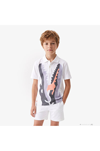Lacoste Çocuk Organik Pamuk Lacivert Polo