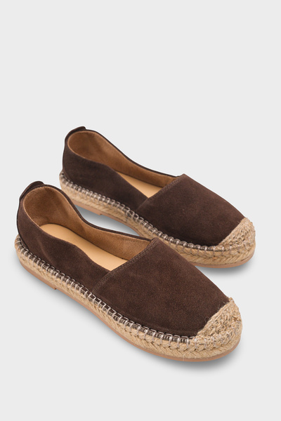 Capone Outfitters Laurie Genuine Leather Suede Women's Espadrille