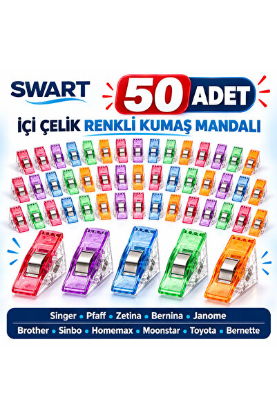 Swart Singer Pfaff Zetina Bındallı Bernina Janome Moonstar içi çelik Renkli K...