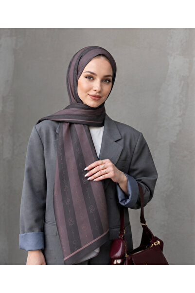 BUSHU Monogram Twill Şal 70x190