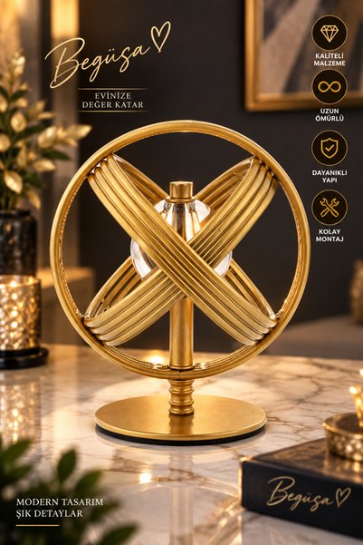 Begüsa Yumak Metal Aksesuar Altın, 15 Cm, Dekoratif Metal Aksesuar, Modern Ev...