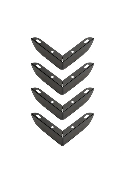 Choice black 4PCS Simple L-Shaped 2-In-1 Furniture Leg Bedside Table Support ...