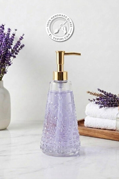 Glamis Selen Concept Fleur De Lis Model Gold Covered Handmade Glass Liquid So...