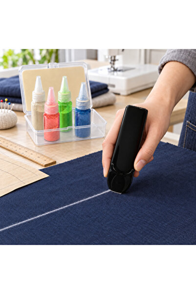 TEXART Art of Sewing Panda Pudralı Kumaş Çizgi Kalemi Seti – 5 Renk Pudra ve ...