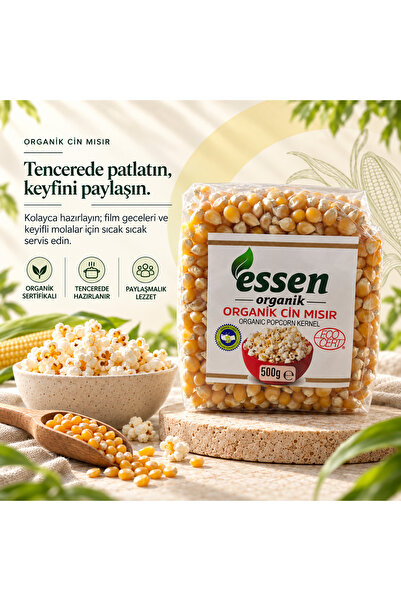 Essen Organik Organik Cin Mısır 500 gr