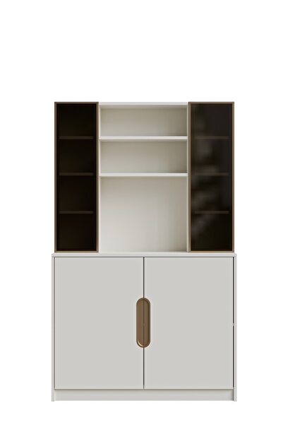 FURNISKY Ihlamur Kahve Köşesi Mutfak Dolabı Çay Ünitesi - %100 MDF - 90 cm - ...