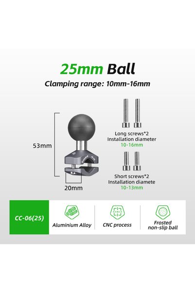 Choice CC-06 FANAUE Aluminum Alloy Motorcycle Rearview Mirror Mobile Phone Ho...