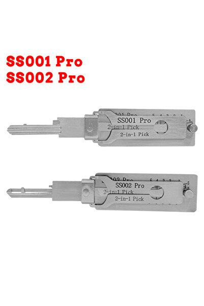 Choice1 S 2PCS SS001Pro SS002Pro Decoder Portable Key 2-in-1 Stainles Steel K...