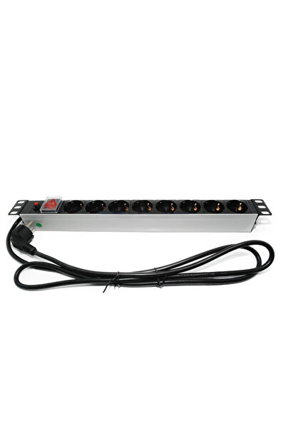 OEM Priza rack PDU 8 porturi 19 inch, cu intrerupator si siguranta Telcoline
