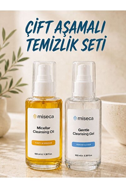 miseca Çift Aşamalı Temizlik Seti | Yağ Bazlı - Su Bazlı