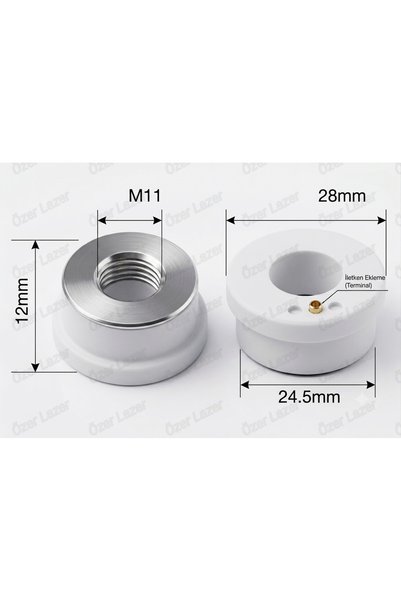 ÖZER LAZER D28 M11 Nozzle İçin Lazer Seramik