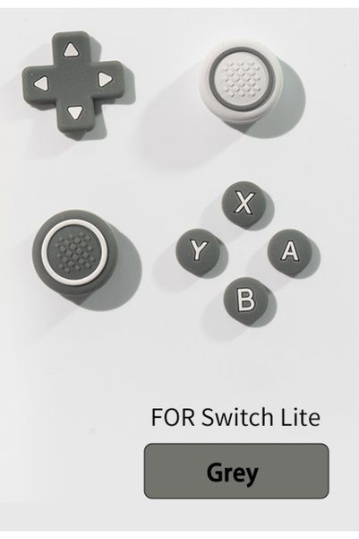 Choice Grey Eco-friendly Silicone for Switch Lite, Protective Caps for Button...