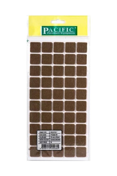 KARAPOLAT 20 mm Kare Yapışkanlı Zemin Koruyucu Keçe Masa Sandalye Koltuk Sehp...