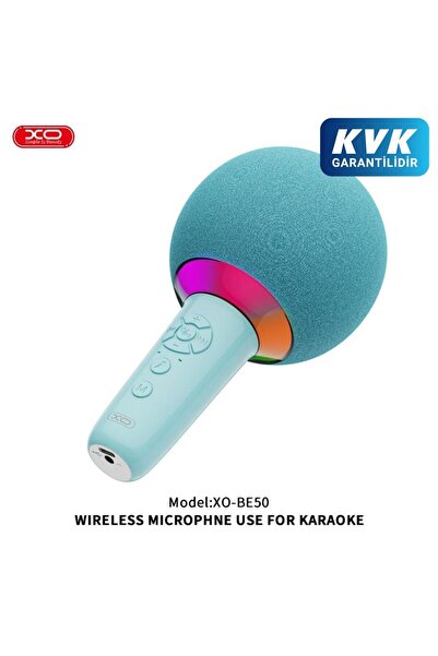 Xo BE-50 Lollipop Pro Bluetooth Kablosuz Mikrofon Karaoke Mikrofon,7W Güç,120...