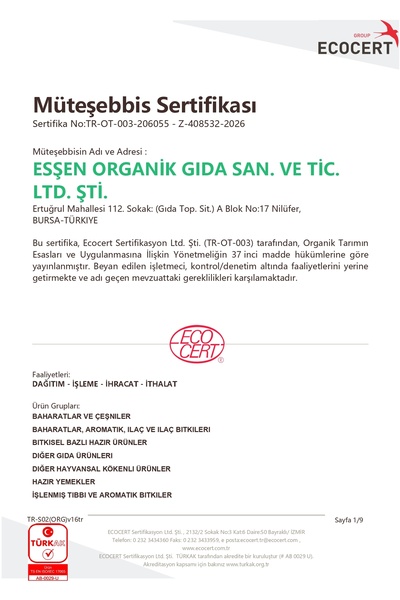 Genel Markalar Organik Irmik 500 gr