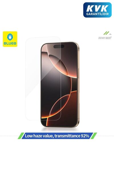 BLUEO B iPhone 16 Pro Max Full Clear Full Cover HD Uygulama Aparatlı Cam Ekra...