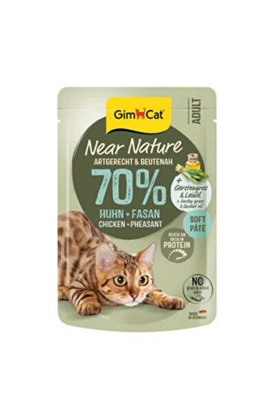 Near Nature Ezme Tavuklu ve Sülün Etli Pouch Yetişkin Kedi Konservesi 85 Gr