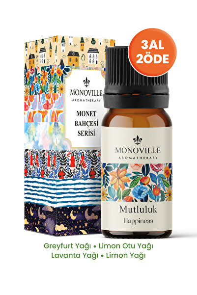 Monoville Mutluluk Uçucu Yağ Karışımı 10 ml (Happiness Essential Oil Blend)