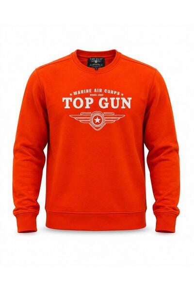 TOP GUN "Top Gun" Printed Sweat Orange
