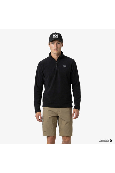 Helly Hansen ضوء نصف البريدي للرجال باللون الأسود في الهواء الطلق