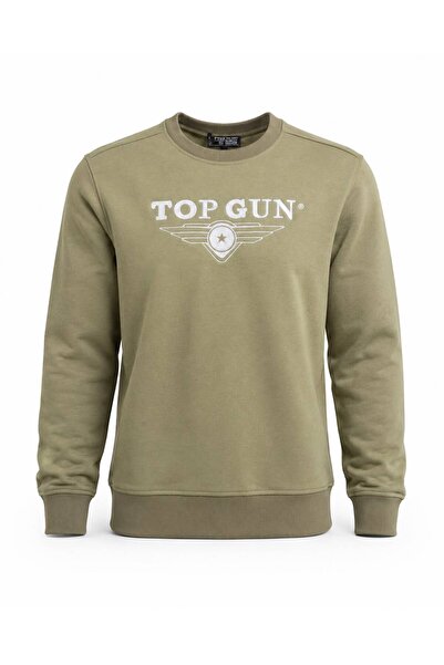 TOP GUN "Top Gun" Embroidered Sweat Khaki
