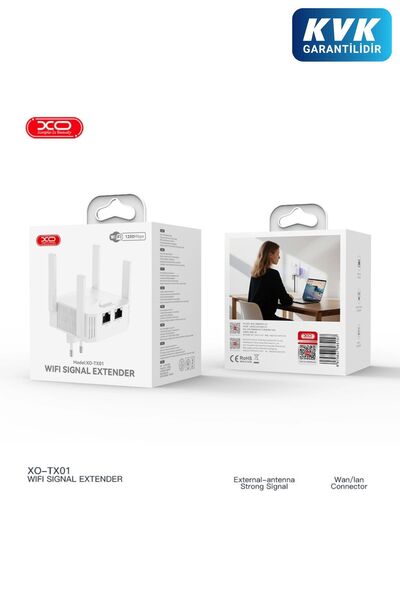 Xo TX01 1200 Mbps WiFi Sinyal Güçlendirici - Menzil Genişletici Router