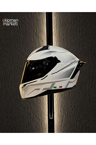 Sway 869 SIRIO White Grey Full Face Kask