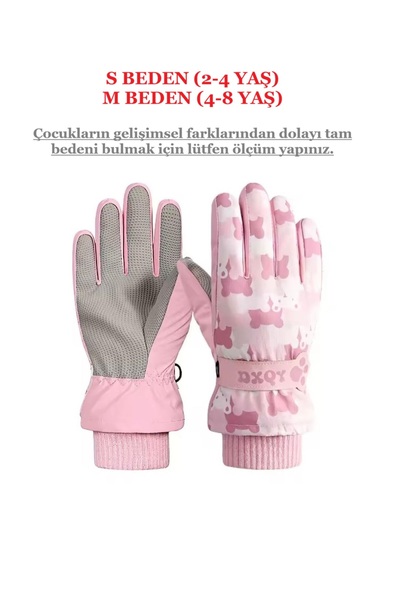 SkyWheel Water and Windproof Double Layer Children's Snow Ski Gloves