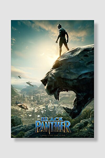 postick Marvel Black Panther | Kara Panter Film Posteri Yüksek Kaliteli Kalın...