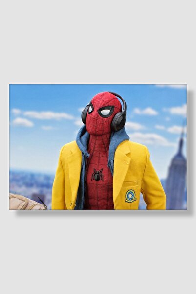postick Marvel Spiderman | Örümcek Adam Film Posteri Yüksek Kaliteli Kalın Pa...
