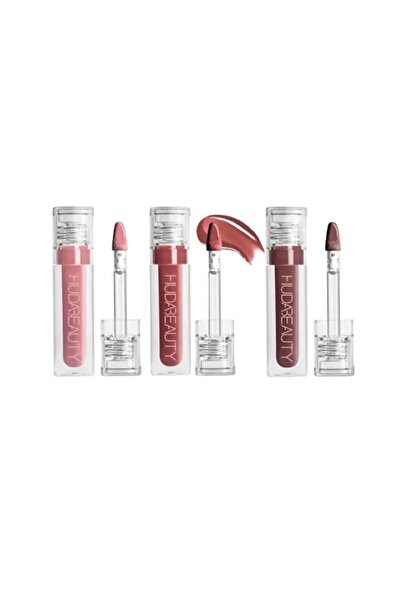 Huda Beauty 3 مجموعات من ملمع الشفاه الاصطناعي فائق اللمعان BOMBSHELL، POSH، ...