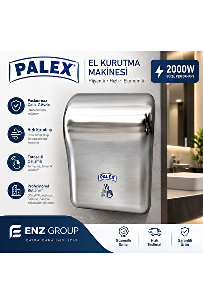 Palex El Kurutma Cihazı Abs Krom Kaplama 2000 W