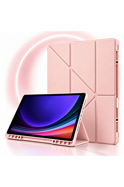 halkhouse Samsung Galaxy Tab A11 Uyumlu Kalemlikli Standlı Manyetik Kapaklı D...