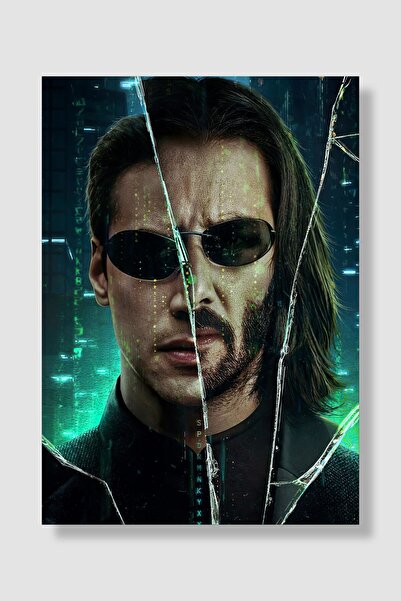 postick Matrix Film Posteri Yüksek Kaliteli Kalın Parlak Kuşe Kağıdı