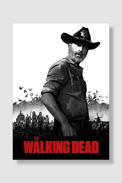 postick The Walking Dead Dizi Posteri Yüksek Kaliteli Kalın Parlak Kuşe Kağıdı