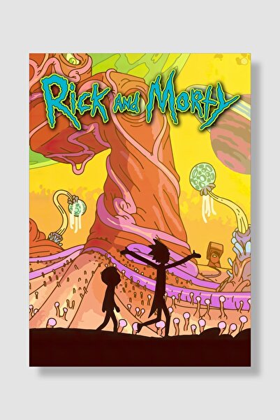 postick Rick And Morty Dizi Posteri Yüksek Kaliteli Kalın Parlak Kuşe Kağıdı