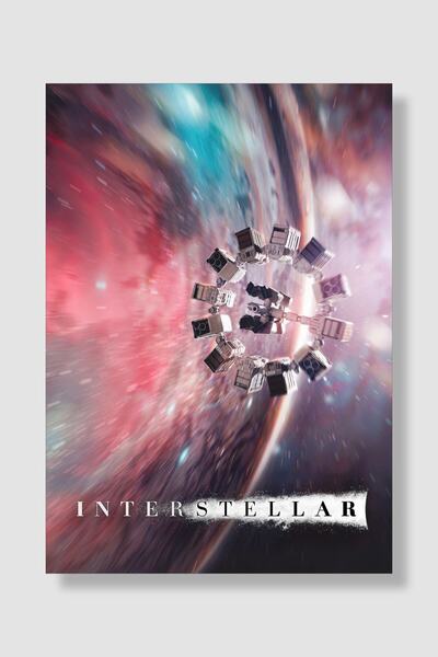 postick Interstellar | Yıldızlararası Film Posteri Yüksek Kaliteli Parlak Kuş...