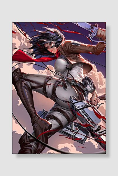 postick Attack On Titan Anime Posteri Kalın Parlak Kuşe Kağıdı