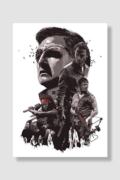 postick The Walking Dead Dizi Posteri Yüksek Kaliteli Kalın Parlak Kuşe Kağıdı